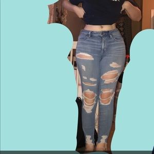 American eagle skinny jeans with holes
